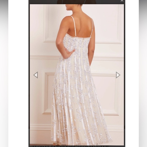 Needle & thread Floral Evermore Sequin cami ankle gown - Picture 5 of 16